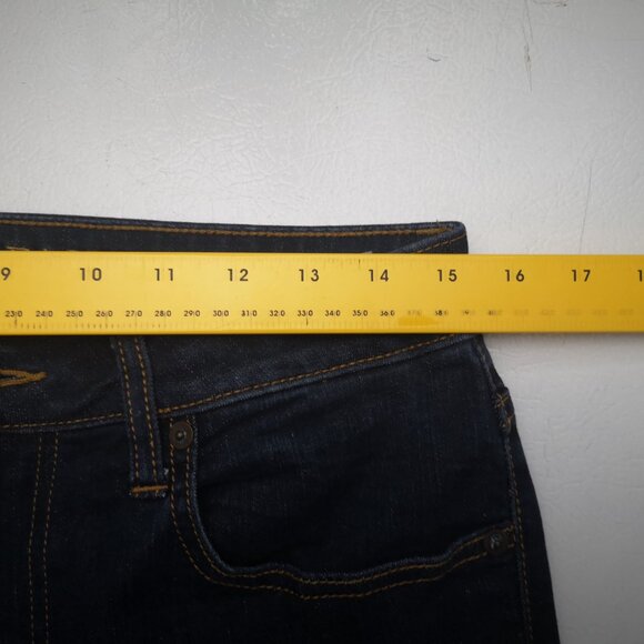 American Eagle Slim Straight Men's Size 32/32 Dark Wash Extreme Flex Blue Jeans - Picture 13 of 15